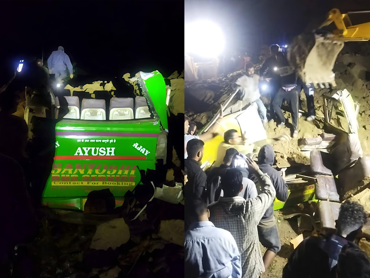 ہماچل پردیش میں مسافروں کو لے جانے والی بس پر چٹان گرنے سے 15 افراد ہلاک۔ صدر اور وزیر اعظم کا اظہار افسوس